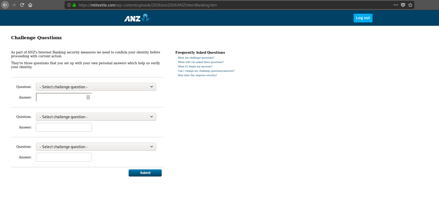 ANZ phishing email scam tells users their security challenge answers are ‘incorrect’